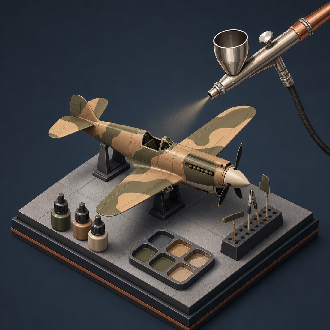 Revell P-40 Kittyhawk III Build Part 7 by Brian Cauchi